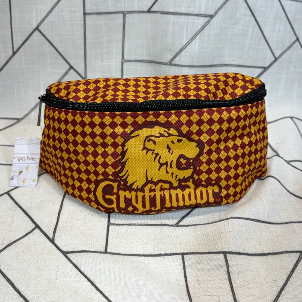 Buckle-Down Harry Potter Waist Bag OS Red Gryffindor Lion Fanny‎ Pack New